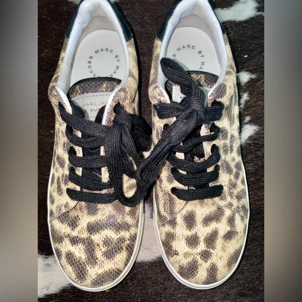 Marc By Marc Jacobs Black and Tan Sneakers